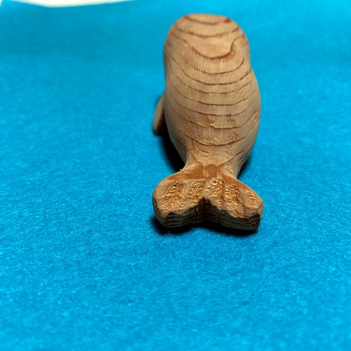 木彫りのにっこりあざらし 彫刻 お木彫り工房 通販 8782862