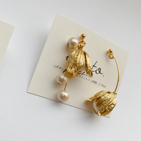 tubomi pearl pierce/earring 1枚目の画像