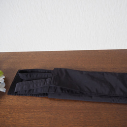 長ネギポケット付き　エコバッグ（撥水加工）　薄手　N-BLACK01 ナイロン 7枚目の画像