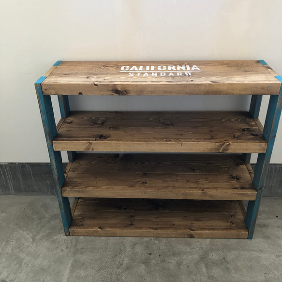 男前オシャレな万能収納ラック♡西海岸カフェ風 （旭川の家具