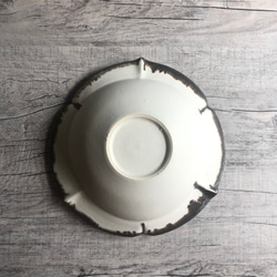 【送料無料】白釉花弁リムbowl 3枚目の画像