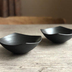 黒釉スクエアbowl 1枚目の画像