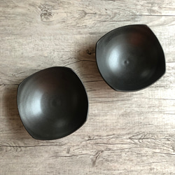 黒釉スクエアbowl 2枚目の画像