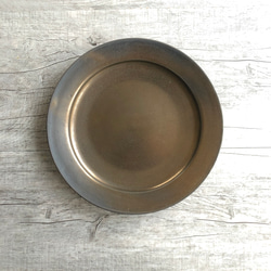 銅釉７寸リム皿 2枚目の画像