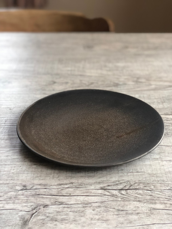 【再販】銅釉薬7寸平皿 3枚目の画像