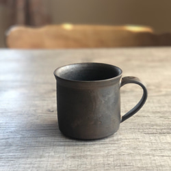 【陶器】銅釉マグカップ 3枚目の画像