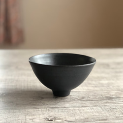 黒釉ご飯茶碗 2枚目の画像