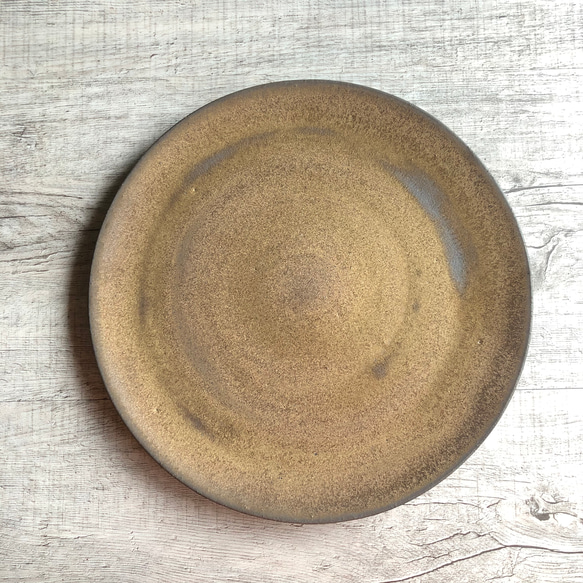 銅釉８寸皿 2枚目の画像