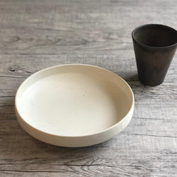 白釉薬５寸鉢 1枚目の画像