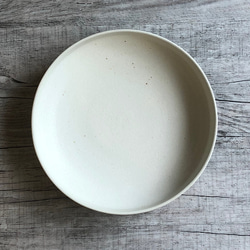 白釉薬５寸鉢 2枚目の画像