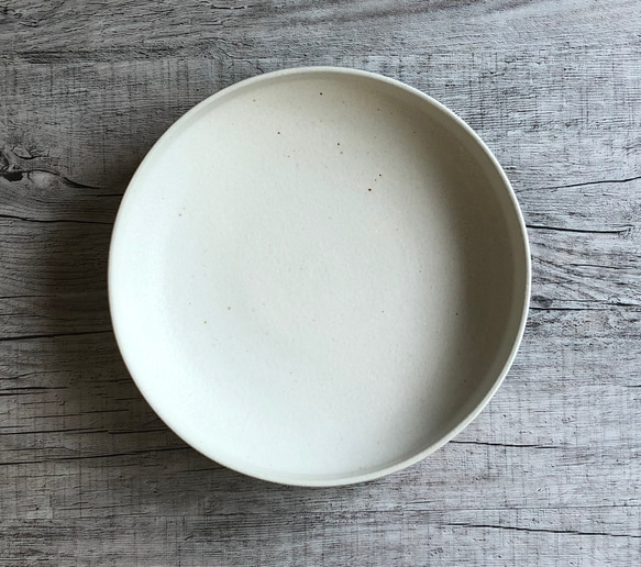 白釉薬５寸鉢 2枚目の画像