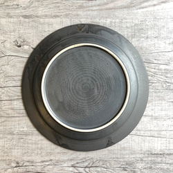 銅釉７寸リム皿 2枚目の画像