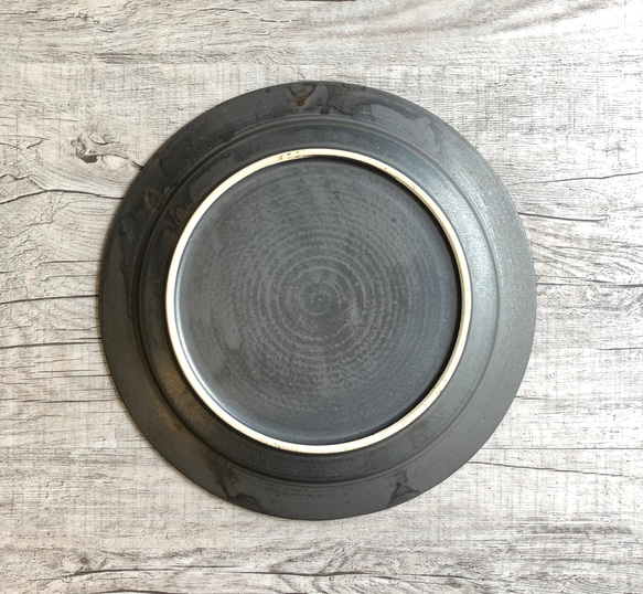 銅釉７寸リム皿 2枚目の画像