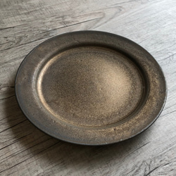 銅釉７寸リム皿 3枚目の画像