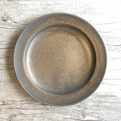 銅釉７寸リム皿 2枚目の画像