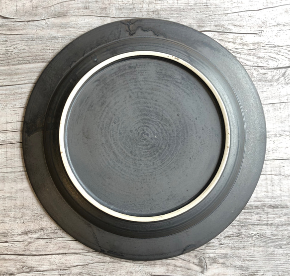 銅釉７寸リム皿 3枚目の画像