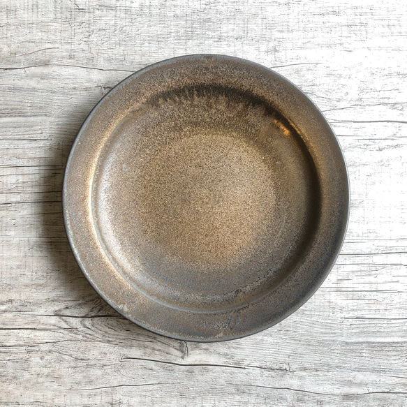 銅釉リム皿 2枚目の画像