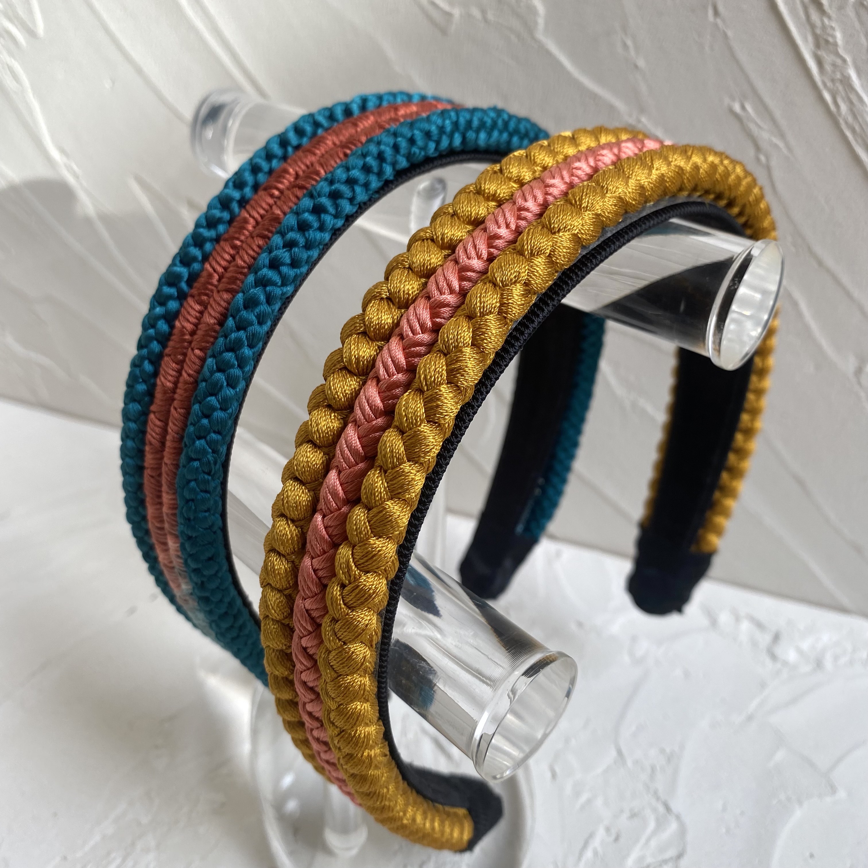 ◆帯締めカチューシャ（イエロー）◆ 数量限定・国内送料無料