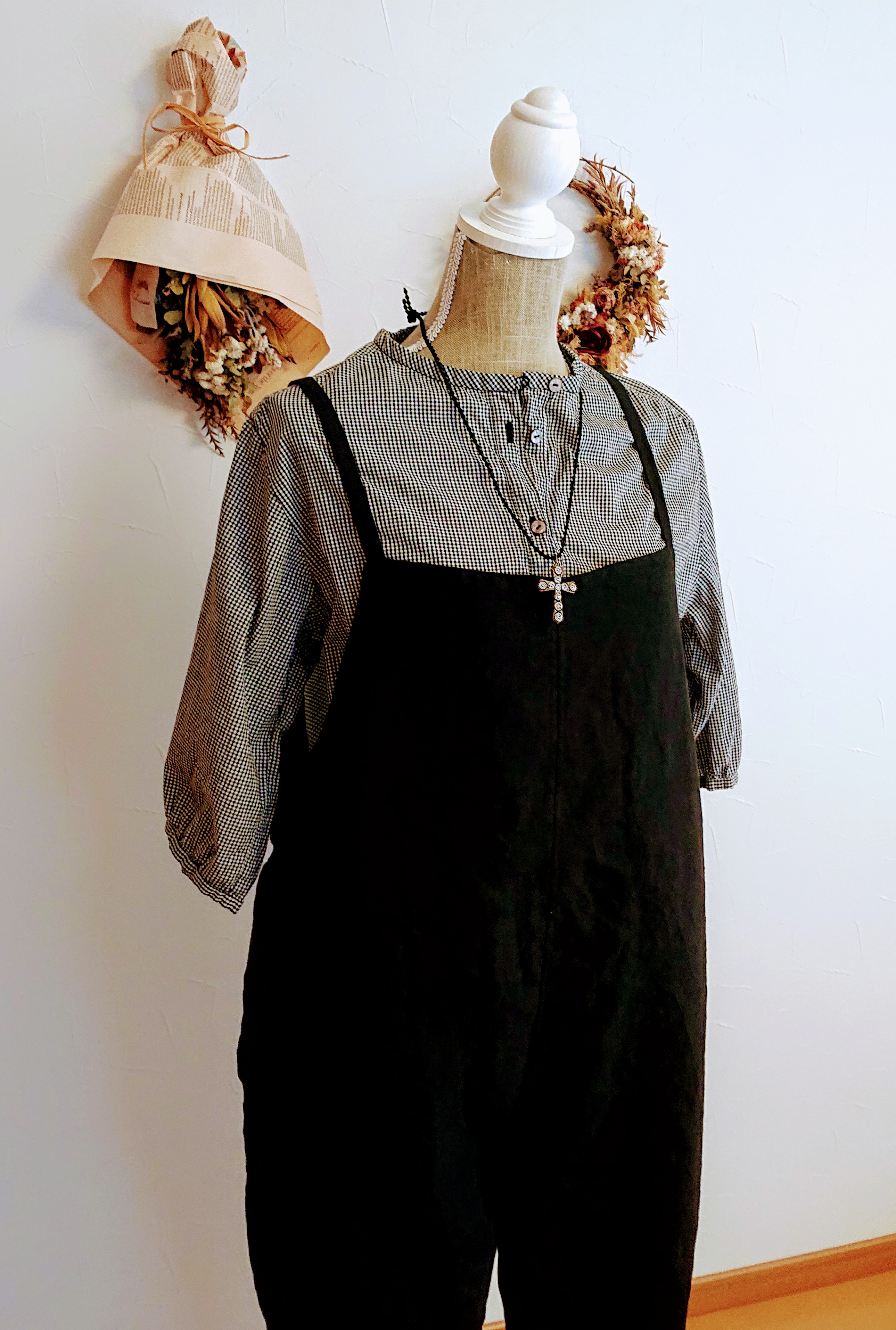 Linen salopette pants   リネンサロペットパンツ