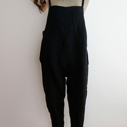 Linen salopette pants   リネンサロペットパンツ 3枚目の画像