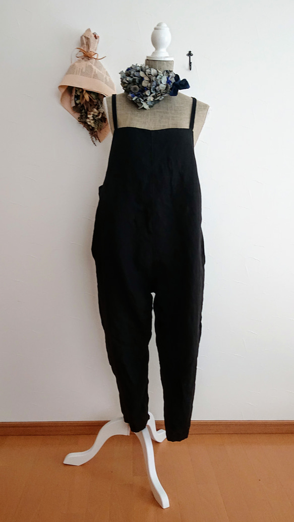 Linen salopette pants   リネンサロペットパンツ 3枚目の画像