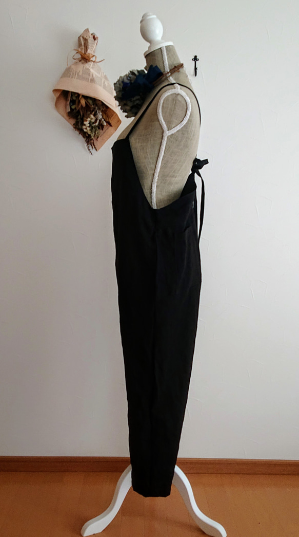 Linen salopette pants   リネンサロペットパンツ 4枚目の画像