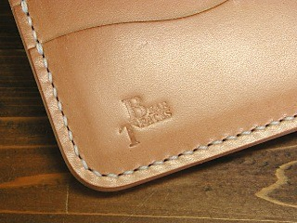 手縫い　二つ折り革財布　ハーフウォレットHWA-02 7枚目の画像