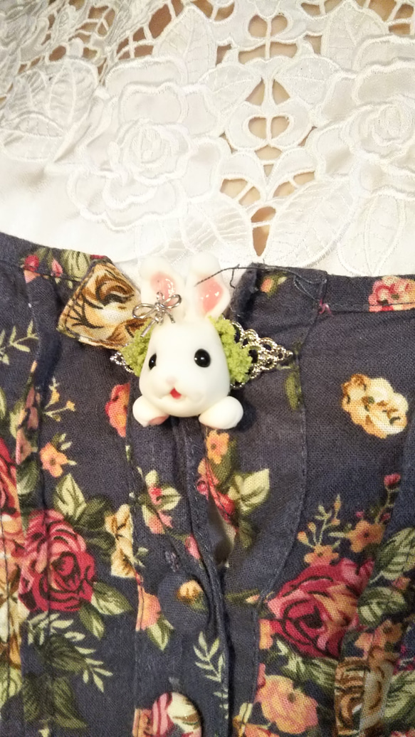 Ｈappy tomorrow Rabbit brooch✨ヾ〇(´▽｀*)〇ゝ✨ 2枚目の画像