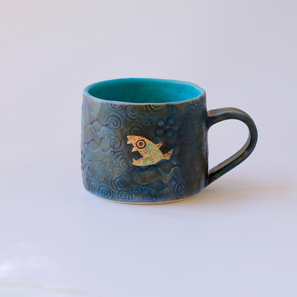 ※ 受注製作　サカナノマグ　Fish Mug 1枚目の画像