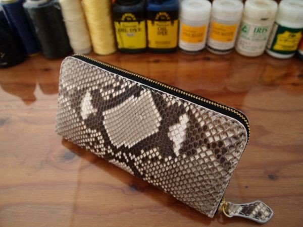 Alamoscars - 【オーダー】総手縫いパイソン×カウレザー×総手縫  