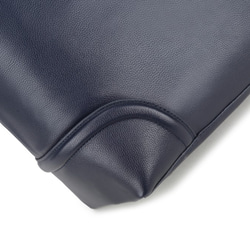 LZE015 紺色　本革　ライチ模様付き トートバッグ メンズ ハンドメイド ビジネス バッグ 5枚目の画像