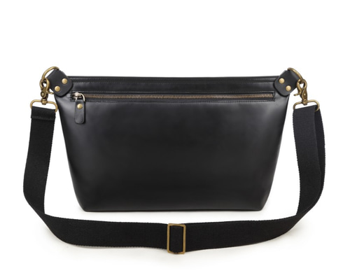 TA011 黑「本革」ショルダーバッグ メンズ メンズバッグ