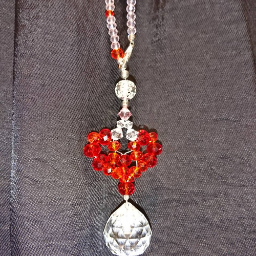 スワロフスキーハートバッグチャーム サンキャッチャー