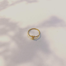 minimal heart - ring - (22K on SV925) 4枚目の画像