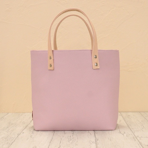 varietà ヴァリエタ ピンク シボ革 ポケット付き トートバッグ futuro