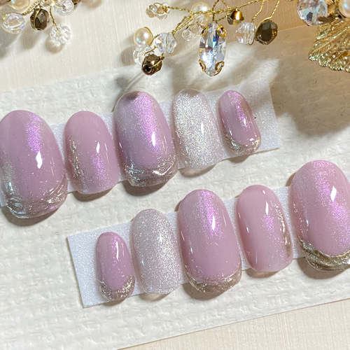 サイズオーダー♡ 3Dチューリップ×マグネットネイルチップ レッド size 