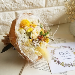 花のある心豊かな時間を✨「プリザ薔薇入りMini Bouquet(ミニブーケ)№4」 6枚目の画像