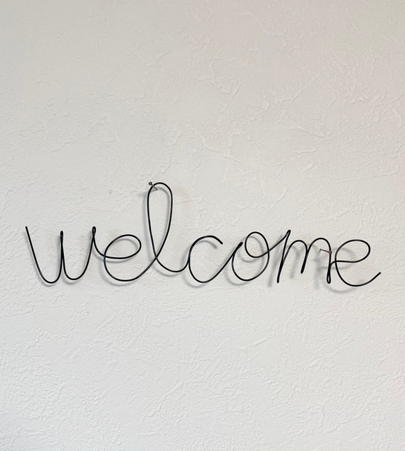 ワイヤークラフト ウエルカム ワイヤークラフト ウェルカム レタリング welcome 表札・ネーム