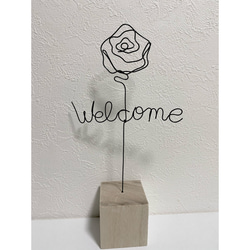 ワイヤークラフト ウェルカム レタリング welcome 表札・ネーム