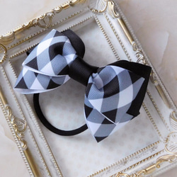 8・ハンドメイド☆ヘアゴム　チェック柄 8・ハンドメイド☆ヘアゴム チェック柄 8・ハンドメイド☆ヘアゴム