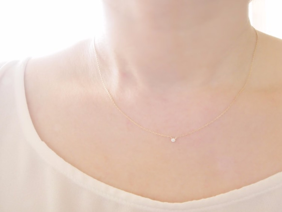 K10 Classical Diamond Necklace 4枚目の画像