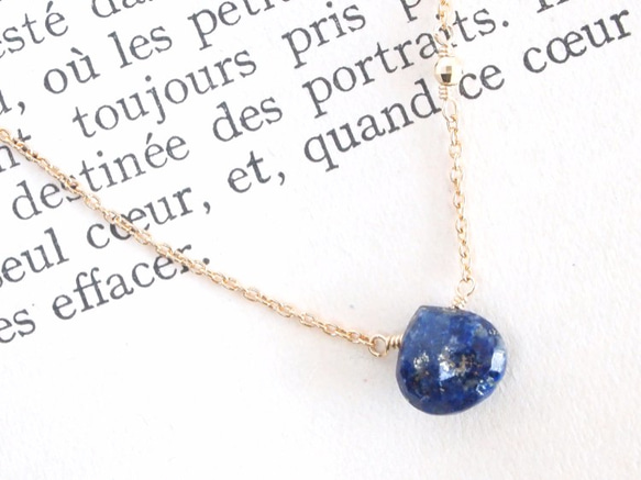 14KGF Lapis Lazuli Necklace 第1張的照片