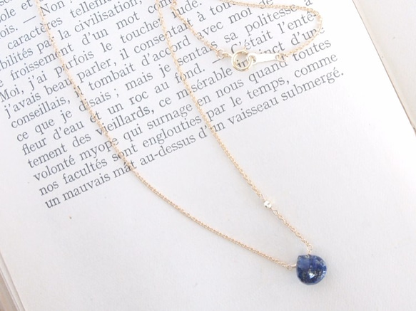 14KGF Lapis Lazuli Necklace 第2張的照片