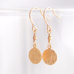 14KGF Full Moon Earrings 2枚目の画像