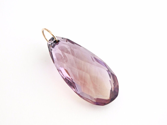 K10 Ametrine Checkercut Charm 第1張的照片