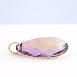 K10 Ametrine Checkercut Charm 第3張的照片