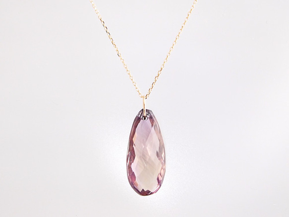 K10 Ametrine Checkercut Charm 第4張的照片