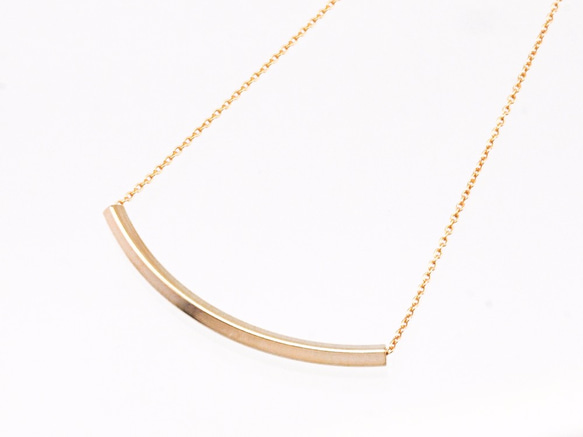 14KGF Curve Necklace 3枚目の画像