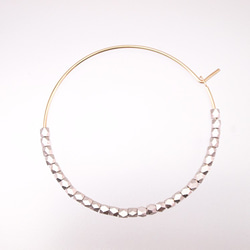 14KGF Metal Beads Hoops SV / L 第2張的照片