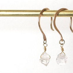 K10 Herkimer Diamond Earrings 2枚目の画像